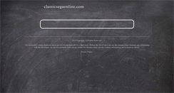 Desktop Screenshot of classicsegaonline.com